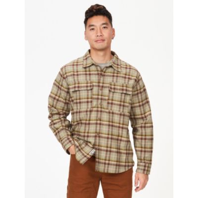 Marmot Incline Heavyweight Flannel Shirt in Orange for Men