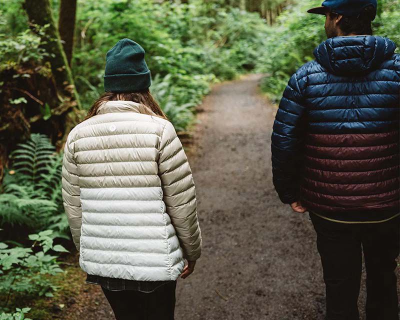 friends outdoor wearing assorted outdoor apparel