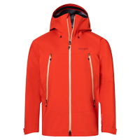 red men's zippered jacket with hood